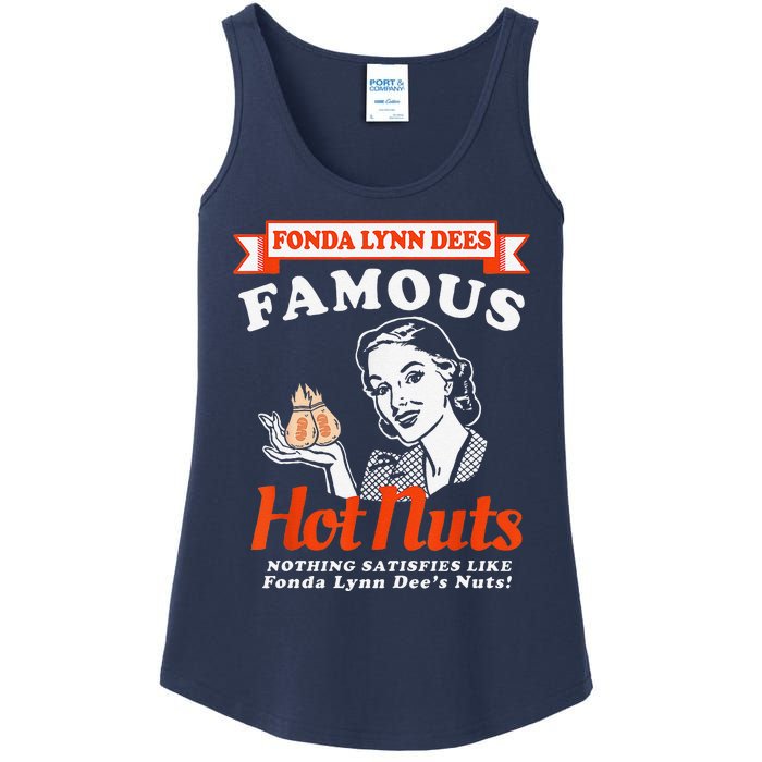 Fonda Lynn Dees Nuts Satisfies Funny Adult Humor Saying Ladies Essential Tank