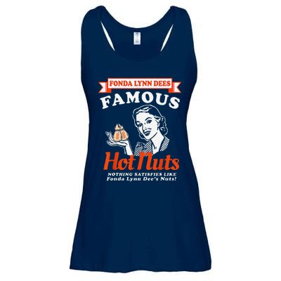 Fonda Lynn Dees Nuts Satisfies Funny Adult Humor Saying Ladies Essential Flowy Tank