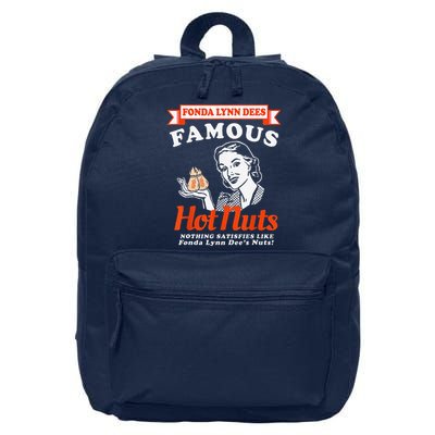 Fonda Lynn Dees Nuts Satisfies Funny Adult Humor Saying 16 in Basic Backpack