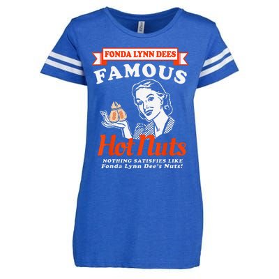 Fonda Lynn Dees Nuts Satisfies Funny Adult Humor Saying Enza Ladies Jersey Football T-Shirt