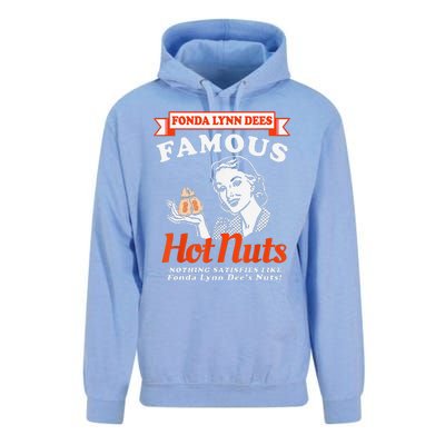 Fonda Lynn Dees Nuts Satisfies Funny Adult Humor Saying Unisex Surf Hoodie