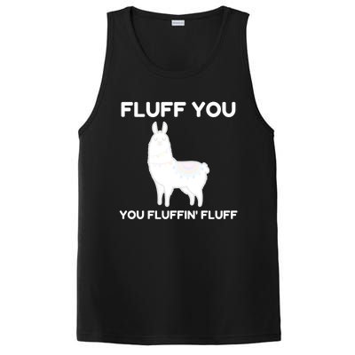 Funny Llama Design Fluff You You Fluffin' Fluff Gift PosiCharge Competitor Tank