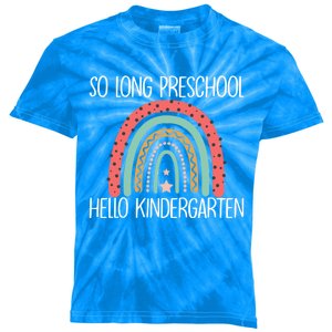 Funny Last Day PreK So Long PreK Hello Kindergarten Gift Kids Tie-Dye T-Shirt