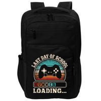 Funny Last Day Of School Gaming Teacher Student Boy Impact Tech Backpack