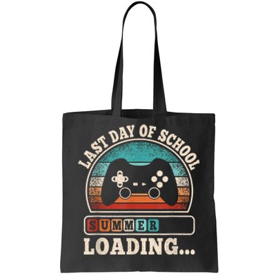 Funny Last Day Of School Gaming Teacher Student Boy Tote Bag