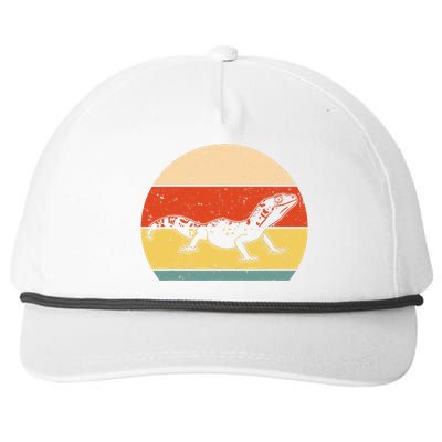 Funny Lizard Design For Leopard Gecko Zoo Animal Snapback Five-Panel Rope Hat