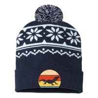 Funny Lizard Design For Leopard Gecko Zoo Animal USA-Made Snowflake Beanie