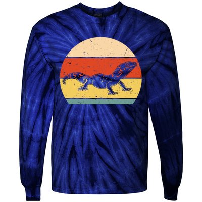 Funny Lizard Design For Leopard Gecko Zoo Animal Tie-Dye Long Sleeve Shirt