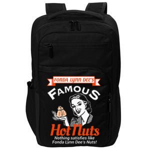 Fonda Lynn Dees Nuts Satisfies Funny Adult Humor Short Sleeve Impact Tech Backpack