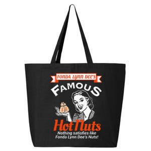 Fonda Lynn Dees Nuts Satisfies Funny Adult Humor Short Sleeve 25L Jumbo Tote