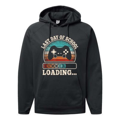 Funny Last Day Of School Gaming Teacher Student Performance Fleece Hoodie