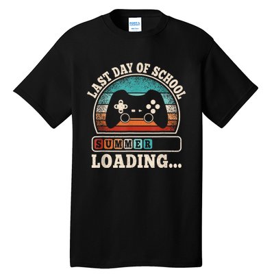 Funny Last Day Of School Gaming Teacher Student Tall T-Shirt