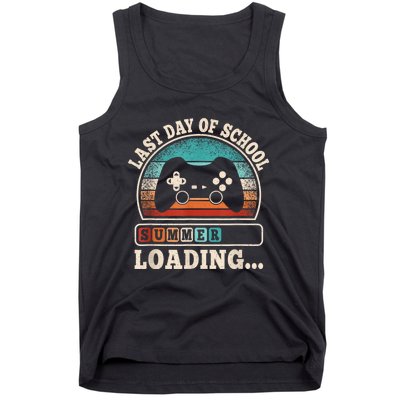 Funny Last Day Of School Gaming Teacher Student Tank Top