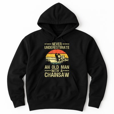 Funny Lumberjack Design For Dad Logger Arborist Chainsaw Hoodie