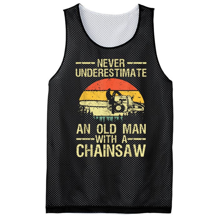 Funny Lumberjack Design For Dad Logger Arborist Chainsaw Mesh Reversible Basketball Jersey Tank