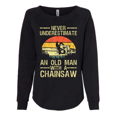 Funny Lumberjack Design For Dad Logger Arborist Chainsaw Womens California Wash Sweatshirt