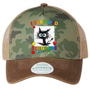 Funny Last Day Of Fifth 5th Grade I Survived Fifth 5th Grade Legacy Tie Dye Trucker Hat