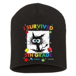 Funny Last Day Of Fifth 5th Grade I Survived Fifth 5th Grade Short Acrylic Beanie