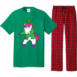 Flossing Leprechaun Design Irish Unicorn Gift Pajama Set