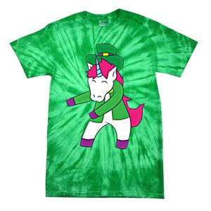 Flossing Leprechaun Design Irish Unicorn Gift Tie-Dye T-Shirt