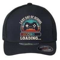 Funny Last Day Of School Gaming Teacher Student Flexfit Unipanel Trucker Cap