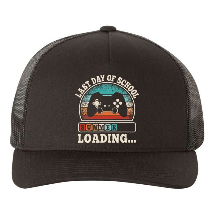 Funny Last Day Of School Gaming Teacher Student Yupoong Adult 5-Panel Trucker Hat