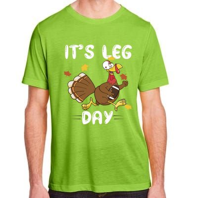 Fun Leg Day Pilgrim Thanksgiving Cotume Football Turkey Run Gift Adult ChromaSoft Performance T-Shirt