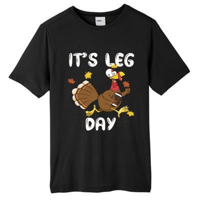 Fun Leg Day Pilgrim Thanksgiving Cotume Football Turkey Run Gift Tall Fusion ChromaSoft Performance T-Shirt