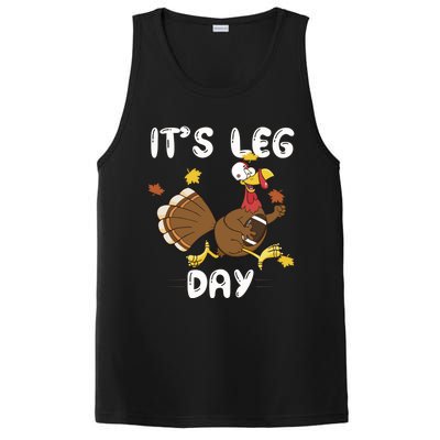 Fun Leg Day Pilgrim Thanksgiving Cotume Football Turkey Run Gift PosiCharge Competitor Tank