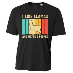 Funny Llama Design For Kids Men Women Alpaca Lover Farming Cooling Performance Crew T-Shirt