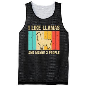 Funny Llama Design For Kids Men Women Alpaca Lover Farming Mesh Reversible Basketball Jersey Tank