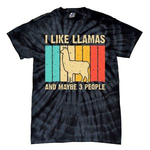 Funny Llama Design For Kids Men Women Alpaca Lover Farming Tie-Dye T-Shirt