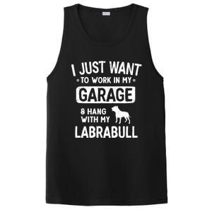 Funny Labrabull Dad Garage Hang With Great Gift PosiCharge Competitor Tank