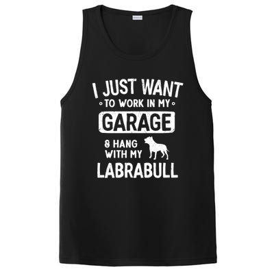 Funny Labrabull Dad Garage Hang With Great Gift PosiCharge Competitor Tank