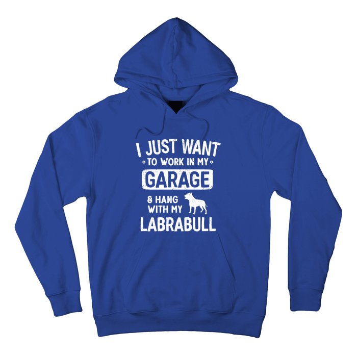 Funny Labrabull Dad Garage Hang With Great Gift Hoodie