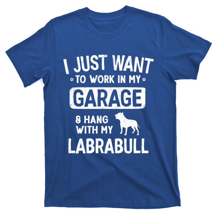 Funny Labrabull Dad Garage Hang With Great Gift T-Shirt