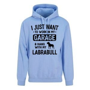 Funny Labrabull Dad Garage Hang With Great Gift Unisex Surf Hoodie