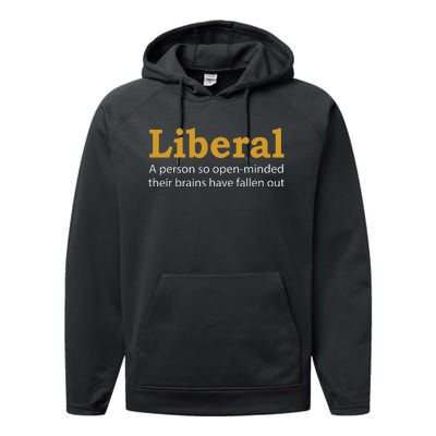 Funny Liberal Democratic Party Conservative Performance Fleece Hoodie