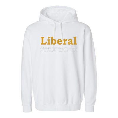 Funny Liberal Democratic Party Conservative Garment-Dyed Fleece Hoodie