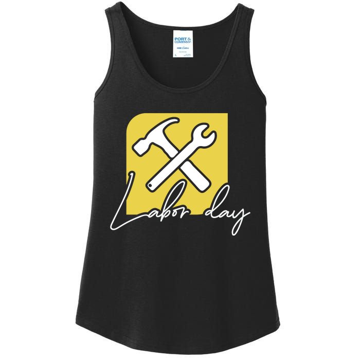 Funny Labor Day Gift Ladies Essential Tank