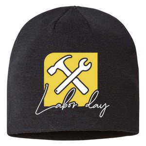 Funny Labor Day Gift Sustainable Beanie