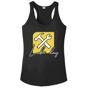 Funny Labor Day Gift Ladies PosiCharge Competitor Racerback Tank