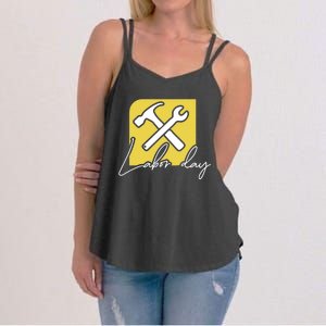 Funny Labor Day Gift Women's Strappy Tank