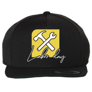 Funny Labor Day Gift Wool Snapback Cap