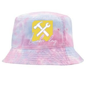 Funny Labor Day Gift Tie-Dyed Bucket Hat