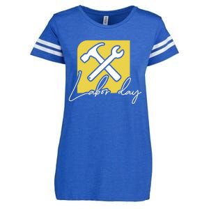 Funny Labor Day Gift Enza Ladies Jersey Football T-Shirt