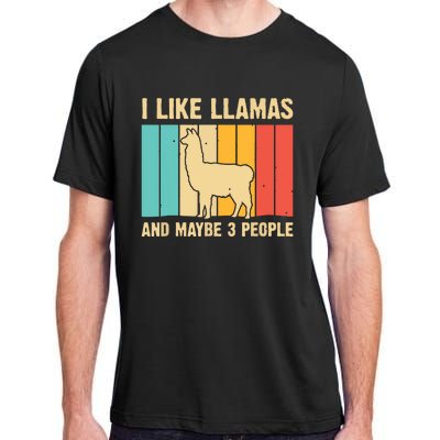 Funny Llama Design For Alpaca Lover Farming Adult ChromaSoft Performance T-Shirt