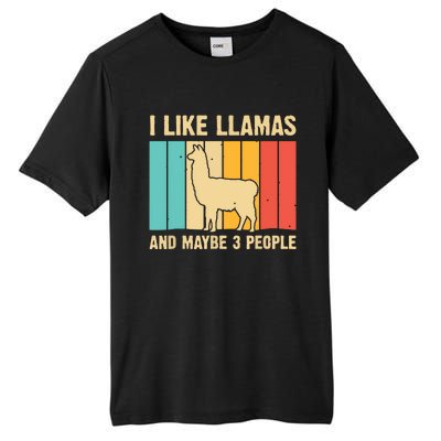 Funny Llama Design For Alpaca Lover Farming Tall Fusion ChromaSoft Performance T-Shirt