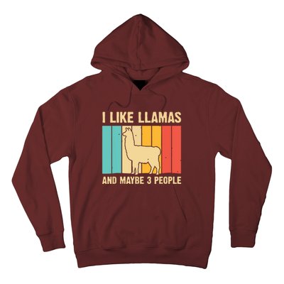 Funny Llama Design For Alpaca Lover Farming Hoodie