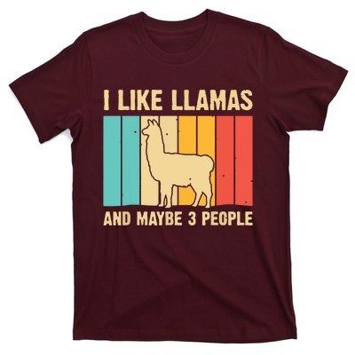 Funny Llama Design For Alpaca Lover Farming T-Shirt